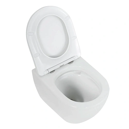 Унитаз подвесной CEZARES STYLUS-TOR CZR-6601-TH-TOR/CZR-2316-SC безободковый с сиденьем Унитаз подвесной CEZARES STYLUS-TOR CZR-6601-TH-TOR/CZR-2316-SC безободковый с сиденьем