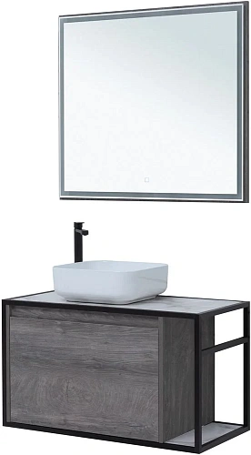 Тумба под раковину Aquanet Nova Lite Loft 90 L дуб рошелье 00261656 Тумба под раковину Aquanet Nova Lite Loft 90 L дуб рошелье 00261656