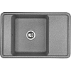 Кухонная мойка Aquaton Беллис 78 1A725032BS230 из литого мрамора, серый