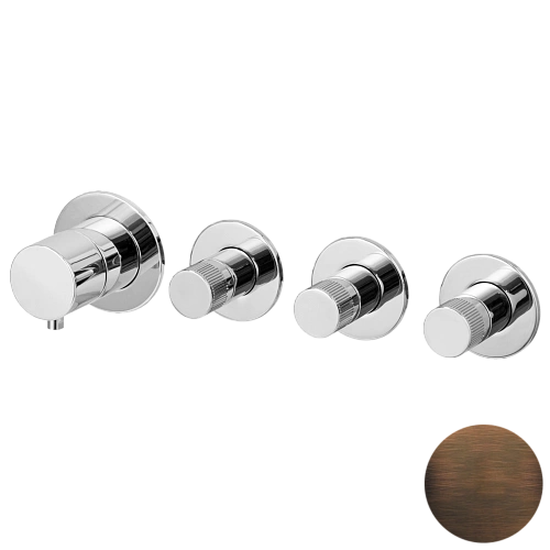 Смеситель для душа Remer X Style N98D3PWBBR, бронза масляная Смеситель для душа Remer X Style N98D3PWBBR, бронза масляная