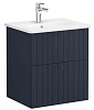 Картинка анонса товара «тумба с раковиной vitra root groove 60 см 69420 матовая темно-синяя»