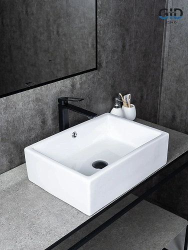 Раковина Gid N9129 51125 накладная белая 51x38x15 Раковина Gid N9129 51125 накладная белая 51x38x15