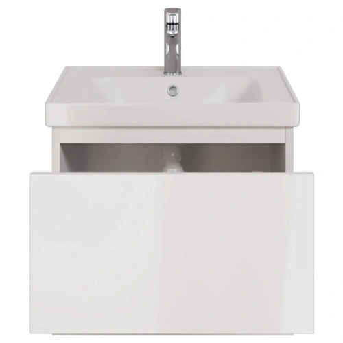 Тумба под раковину DREJA PERFECTO, 60 см, подвесная, 1 ящик, push-to-open, белый глянец 99.0806 Тумба под раковину DREJA PERFECTO, 60 см, подвесная, 1 ящик, push-to-open, белый глянец 99.0806