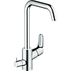Картинка анонса товара «смеситель для кухни hansgrohe focus e2 с запорным вентилем для посудомоечной машины, хром 31823000»