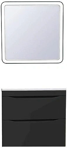 Тумба под раковину Style Line Бергамо мини 80люкс PLUS черный СС-00002324 Тумба под раковину Style Line Бергамо мини 80люкс PLUS черный СС-00002324