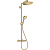 Картинка анонса товара «душевая система hansgrohe croma select s 280 1 режим струи 26890990, золото»