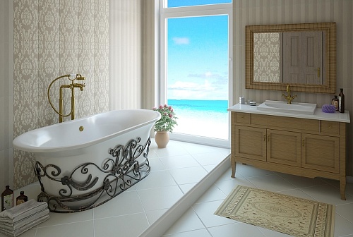 Ванна из искусственного камня Эстет Lion silk 1740х800 ФР-00014537 Ванна из искусственного камня Эстет Lion silk 1740х800 ФР-00014537