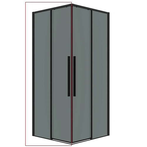 Душевая дверь GROSSMAN 1/2.К33.01.10.21.10 Galaxy (100x195) черный матовый, стекло тонированное Душевая дверь GROSSMAN 1/2.К33.01.10.21.10 Galaxy (100x195) черный матовый, стекло тонированное