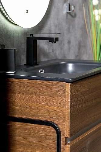 Тумба под раковину Armadi Art VALLESSI 80 Дуб темный матовый фактурный 837-080-D Тумба под раковину Armadi Art VALLESSI 80 Дуб темный матовый фактурный 837-080-D