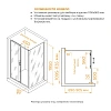 Душевой уголок RGW PA-74B (PA-14B + Z-050-2B) 1100x900 мм 410874119-14 черный Easy Clean Душевой уголок RGW PA-74B (PA-14B + Z-050-2B) 1100x900 мм 410874119-14 черный Easy Clean