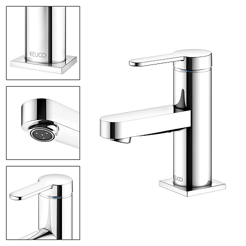 Смеситель для раковины Keuco IXMO FLAT 59504013100 Смеситель для раковины Keuco IXMO FLAT 59504013100