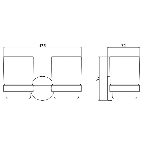 Стакан Timo Saona 13034/17 золото матовое Стакан Timo Saona 13034/17 золото матовое