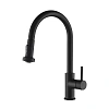 Смеситель для кухни Timo Saona 2316/03FL с выдвижной лейкой черный