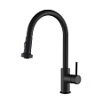 Смеситель для кухни Timo Saona 2316/03FL с выдвижной лейкой черный Смеситель для кухни Timo Saona 2316/03FL с выдвижной лейкой черный