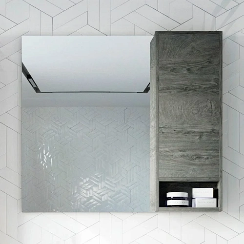 Комплект мебели STWORKI Карлстад 90 дуб рошелье, роверелла, в стиле лофт, серая, под дерево, российс 427898 Комплект мебели STWORKI Карлстад 90 дуб рошелье, роверелла, в стиле лофт, серая, под дерево, российс 427898