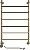 Полотенцесушитель электрический EWRIKA Медея B2 80х50 L, состаренная бронза 473259