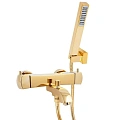 Смеситель для ванны Paini Lady 89OP105THKM с термостатом и аксессуаром, золото PVD Смеситель для ванны Paini Lady 89OP105THKM с термостатом и аксессуаром, золото PVD