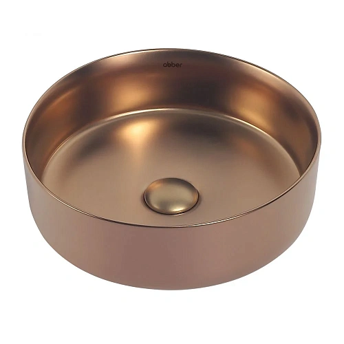 Раковина ABBER Bequem AC2108MRG накладная, розовое золото матовое Раковина ABBER Bequem AC2108MRG накладная, розовое золото матовое