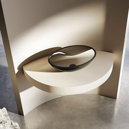 Раковина Vincea VBS-6T11B, 500x350x150, накладная, цвет черный