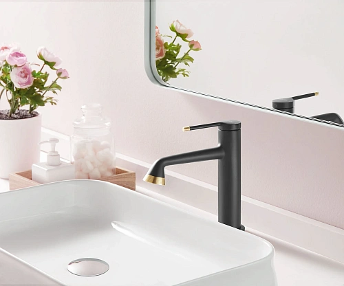 Смеситель для раковины ARROW AMP11855H, черный матовый Смеситель для раковины ARROW AMP11855H, черный матовый