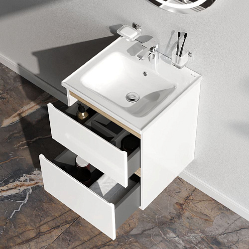 Тумба под раковину AM.PM X-Joy M85AFHX0502WG подвесная, 50 см, белый Тумба под раковину AM.PM X-Joy M85AFHX0502WG подвесная, 50 см, белый