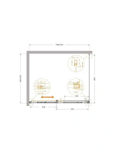 Душевой уголок CEZARES PLANE-AH-1-110/90-C-IN 110x90 см Душевой уголок CEZARES PLANE-AH-1-110/90-C-IN 110x90 см