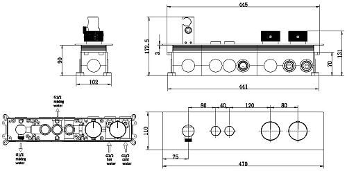 Смеситель для ванны Allen Brau Liberty 5.33010-00 (с внутренней частью, 2 хода) хром Смеситель для ванны Allen Brau Liberty 5.33010-00 (с внутренней частью, 2 хода) хром