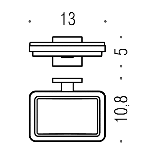 Мыльница Colombo Basic Q B3701.CR-VAN хром/матовое стекло Мыльница Colombo Basic Q B3701.CR-VAN хром/матовое стекло