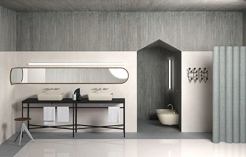 Биде напольное GSI PURA серый беж матовый (8862105) Биде напольное GSI PURA серый беж матовый (8862105)