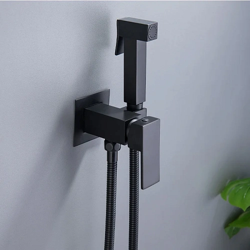 Гигиенический душ BOCH MANN RESIA BM10413 B CK-P11B из латуни, с шлангом 120 см, черный Гигиенический душ BOCH MANN RESIA BM10413 B CK-P11B из латуни, с шлангом 120 см, черный