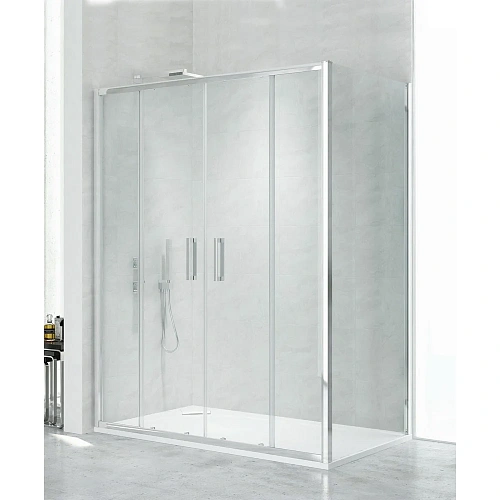 Душевой уголок NEW TRENDY NEW CORRINA 160x90x195 D-0185A/D-0079B (хром) Душевой уголок NEW TRENDY NEW CORRINA 160x90x195 D-0185A/D-0079B (хром)