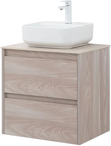 Тумба под раковину Aquanet Nova Lite 60 орех светлый (2 ящика) 00287884 Тумба под раковину Aquanet Nova Lite 60 орех светлый (2 ящика) 00287884