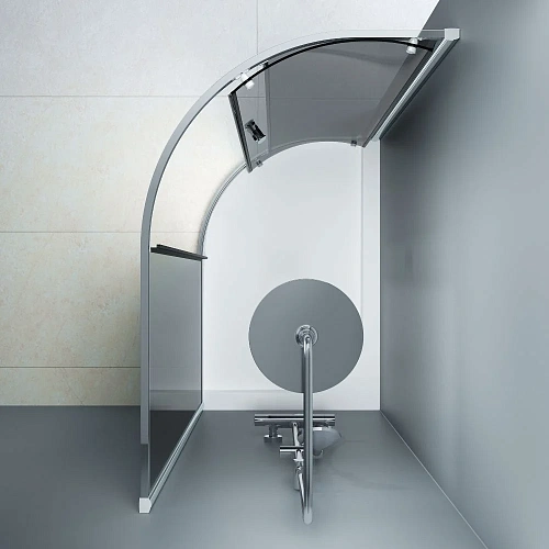 Душевой уголок AM.PM Like W83UG-302U120CG Slide 120x80, стекло тонированное, профиль хром глян Душевой уголок AM.PM Like W83UG-302U120CG Slide 120x80, стекло тонированное, профиль хром глян