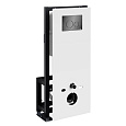 Детальная картинка товара «инсталляция для унитаза wasserkraft glan 66tlt.010.me.wh.pb02 с клавишей смыва черный»