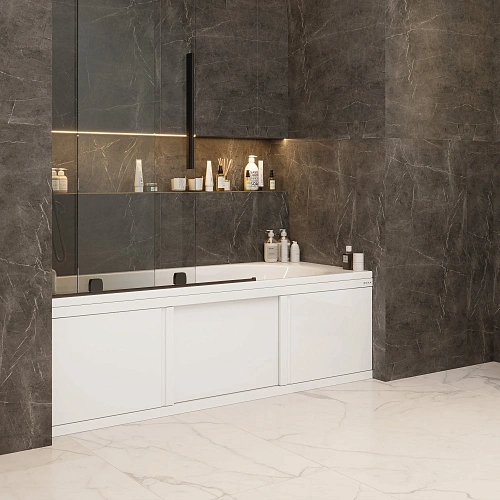 Экран для ванны фронтальный Onika Одио Нова 180 см 518014 белый Экран для ванны фронтальный Onika Одио Нова 180 см 518014 белый