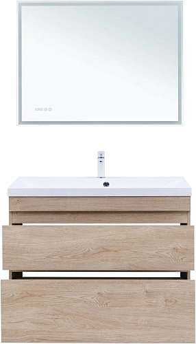 Тумба под раковину Aquanet Нота New 100 00344149 дуб светлый Тумба под раковину Aquanet Нота New 100 00344149 дуб светлый