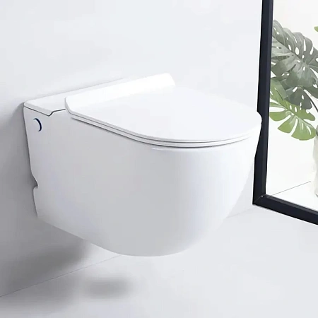 Унитаз подвесной Ceruttispa BARBARIA Aria Pulse CT10591 с функцией импульсного смыва, сиденье микролифт