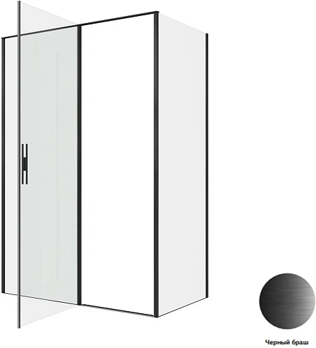 Душевой уголок Allen Brau Priority 140x80 3.31036.BBA + 3.31042.BBA черный браш Душевой уголок Allen Brau Priority 140x80 3.31036.BBA + 3.31042.BBA черный браш