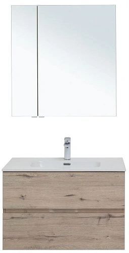 Комплект мебели Aquanet Алвита New 80 2 ящика, дуб веллингтон белый 00274202 Комплект мебели Aquanet Алвита New 80 2 ящика, дуб веллингтон белый 00274202