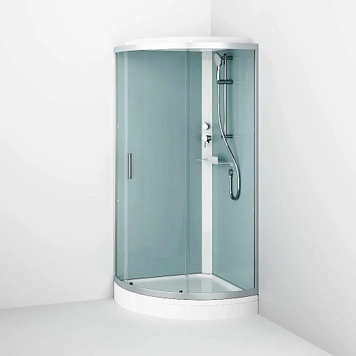 Душевая кабина AM.PM X-Joy W88C-401-090WT 90x90, четверть круга, профиль белый, стекло прозрачное Душевая кабина AM.PM X-Joy W88C-401-090WT 90x90, четверть круга, профиль белый, стекло прозрачное