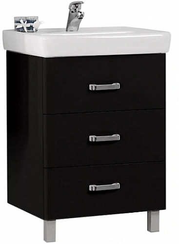 Тумба с раковиной Aquaton Америна 60 М (черный) 1A1689K1AM950 Тумба с раковиной Aquaton Америна 60 М (черный) 1A1689K1AM950