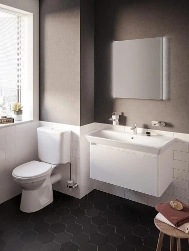 Унитаз напольный Vitra Norm Fest 9780B099-7208 с крышкой-сиденьем Унитаз напольный Vitra Norm Fest 9780B099-7208 с крышкой-сиденьем