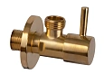 Вентиль запорный Remer 128L1212BG, золото брашированное 1/2x1/2 Вентиль запорный Remer 128L1212BG, золото брашированное 1/2x1/2