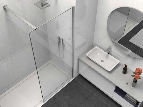 Душевая перегородка Vincea Walk-In VSW-1HS100CL, 1000x2000, хром, стекло прозрачное Душевая перегородка Vincea Walk-In VSW-1HS100CL, 1000x2000, хром, стекло прозрачное