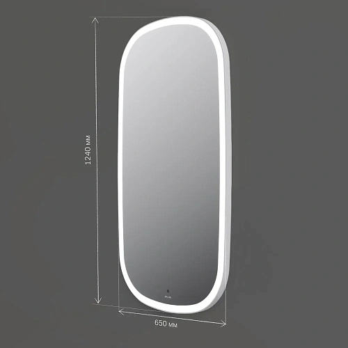 Зеркало AM.PM Func M8FMOX0651WGH с LED-подсветкой, сенсором, 65x124см Зеркало AM.PM Func M8FMOX0651WGH с LED-подсветкой, сенсором, 65x124см