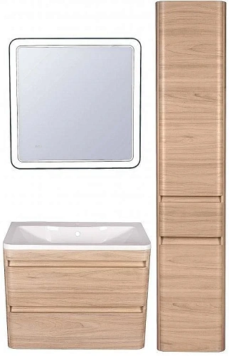 Зеркало Style Line Атлантика 60x60 с подсветкой и часами СС-00002214 Зеркало Style Line Атлантика 60x60 с подсветкой и часами СС-00002214