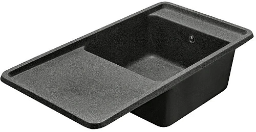 Кухонная мойка Aquaton Беллис 97 1A725132BS210 из литого мрамора, графит Кухонная мойка Aquaton Беллис 97 1A725132BS210 из литого мрамора, графит