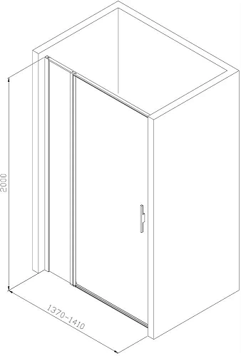 Душевая дверь Allen Brau Priority 140 3.31035.BA серебро браш Душевая дверь Allen Brau Priority 140 3.31035.BA серебро браш