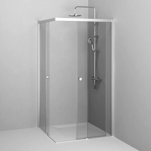 Душевой уголок AM.PM X-joy W94G-403-100100-MТ1К 100x100 хром матовый, стекло прозрачное Душевой уголок AM.PM X-joy W94G-403-100100-MТ1К 100x100 хром матовый, стекло прозрачное