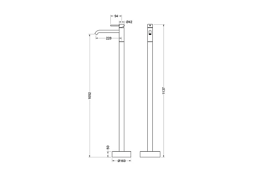 Смеситель для раковины Aquatek ЕВРОПА AQ1309MB Черный матовый, встраиваемый Смеситель для раковины Aquatek ЕВРОПА AQ1309MB Черный матовый, встраиваемый